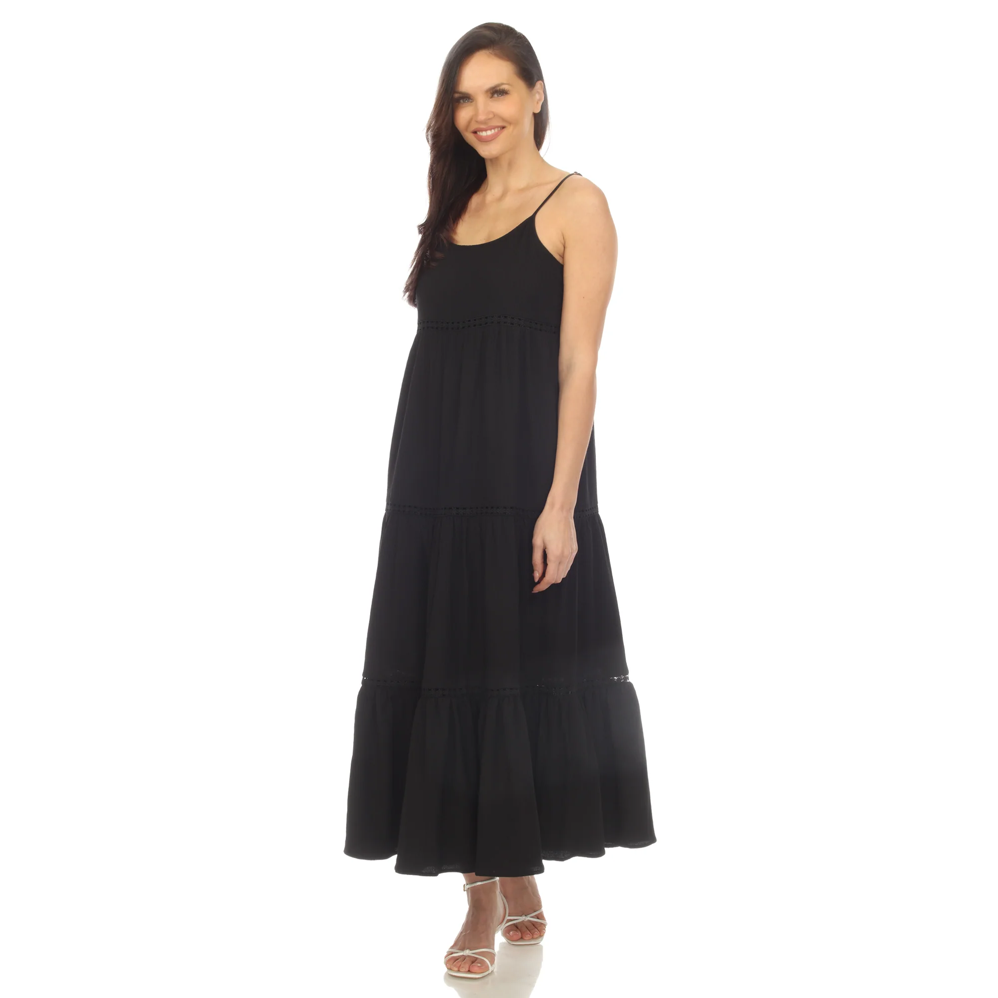Women's Scoop Neck Tiered Maxi Dress - Plus - Image 18