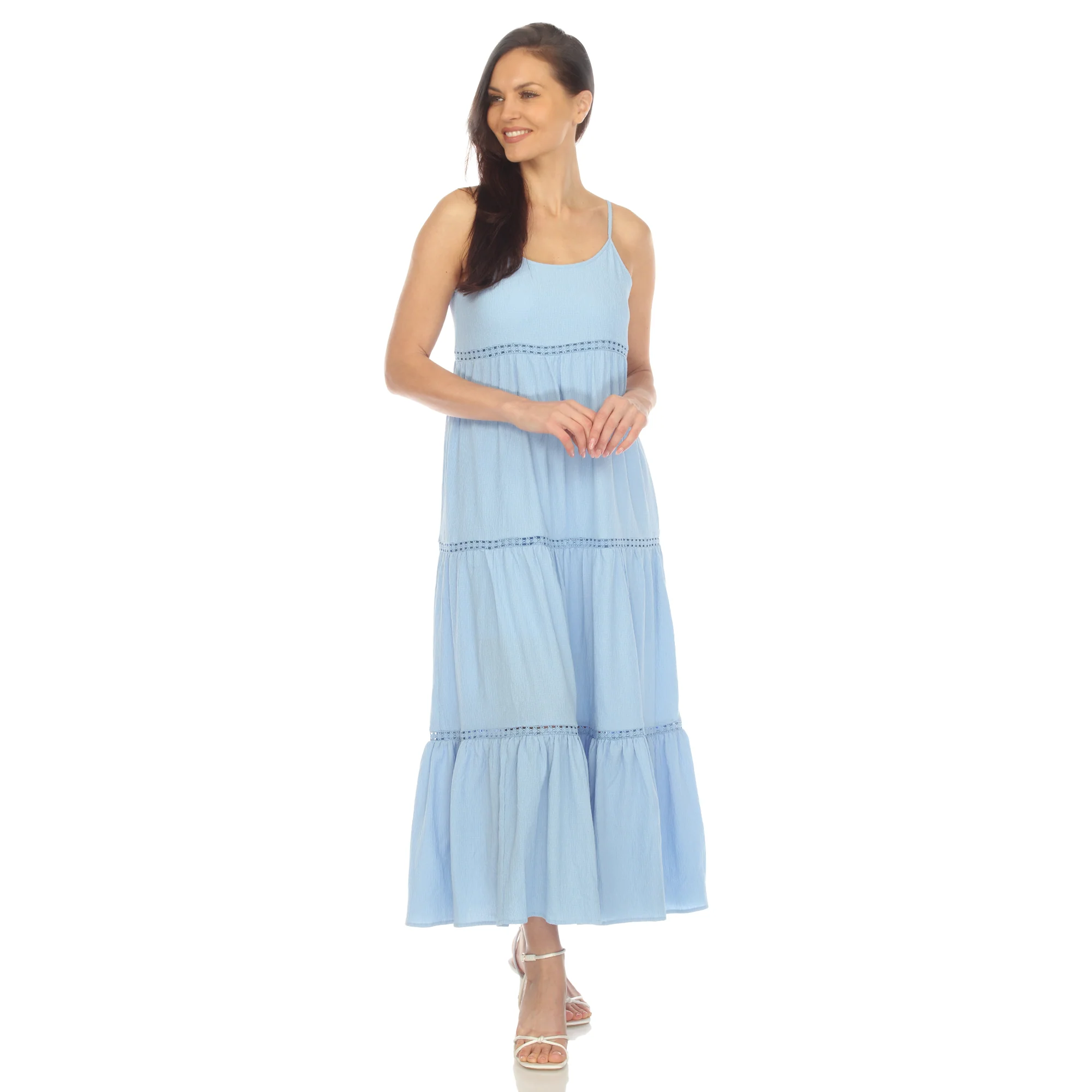 Women's Scoop Neck Tiered Maxi Dress - Plus - Image 19