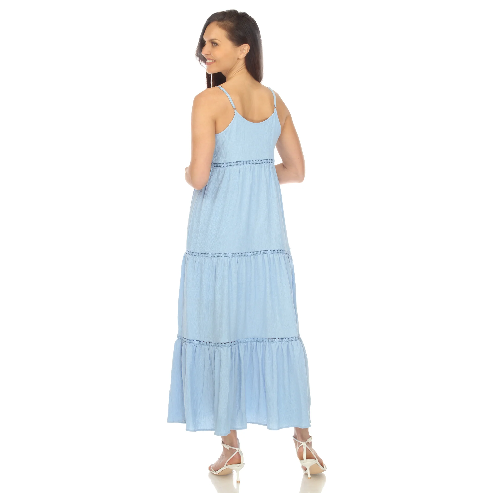 Women's Scoop Neck Tiered Maxi Dress - Plus - Image 21