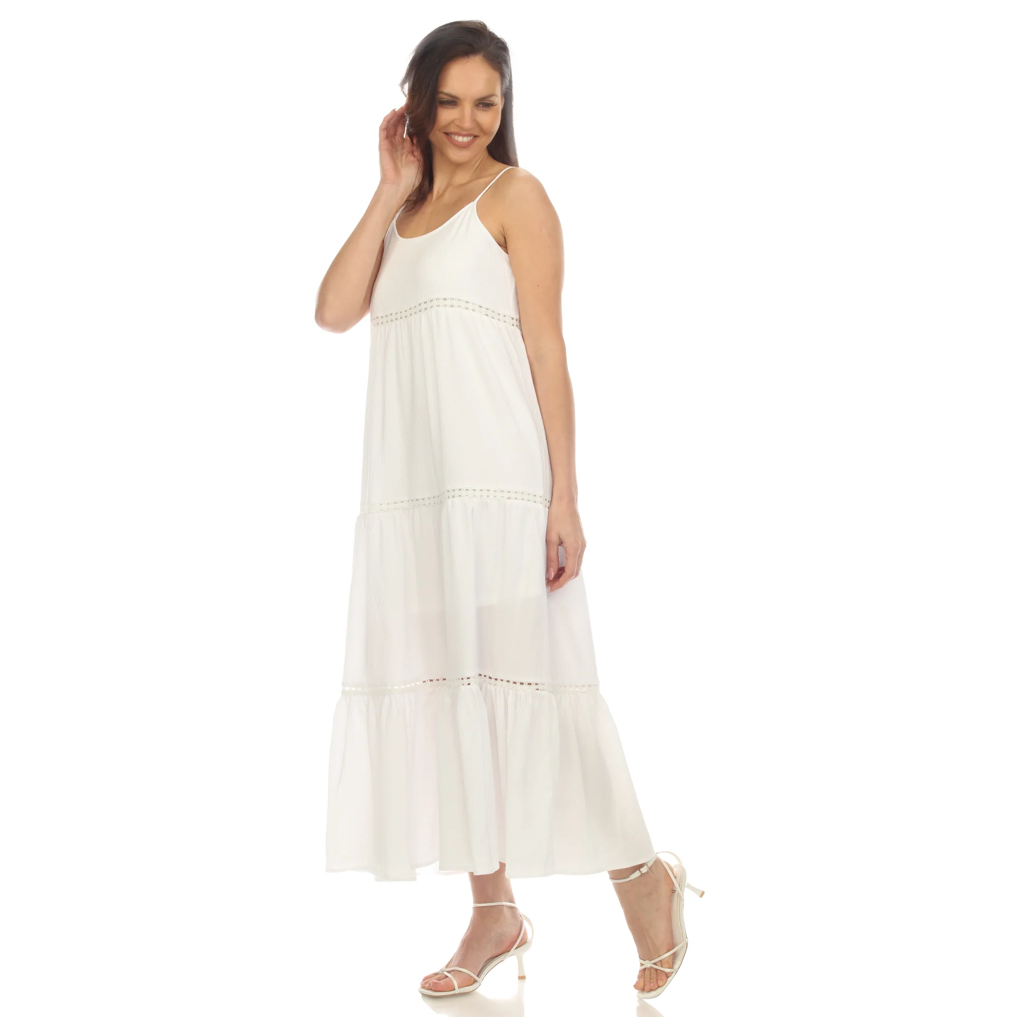 Women's Scoop Neck Tiered Maxi Dress - Plus - Image 26