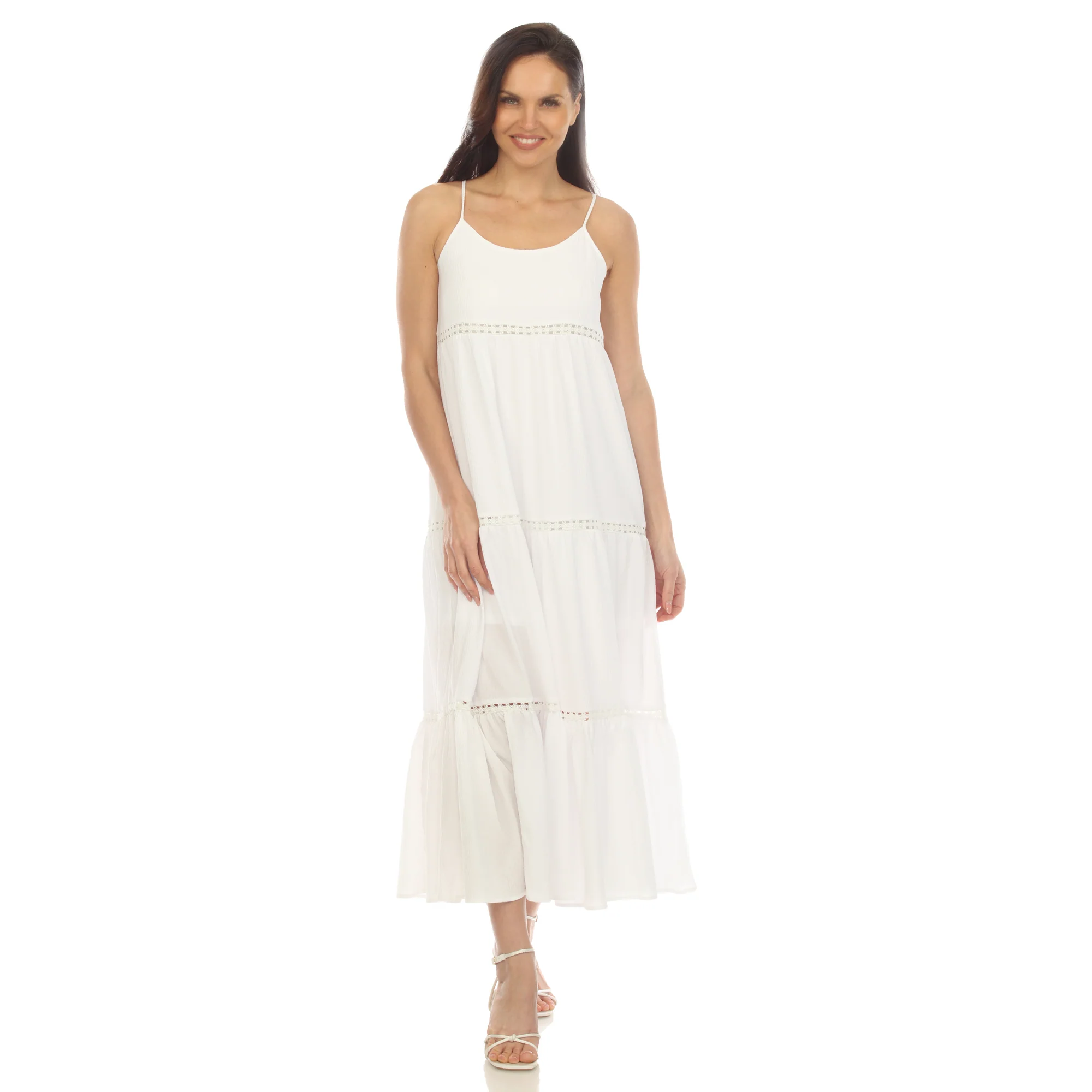 Women's Scoop Neck Tiered Maxi Dress - Plus - Image 30