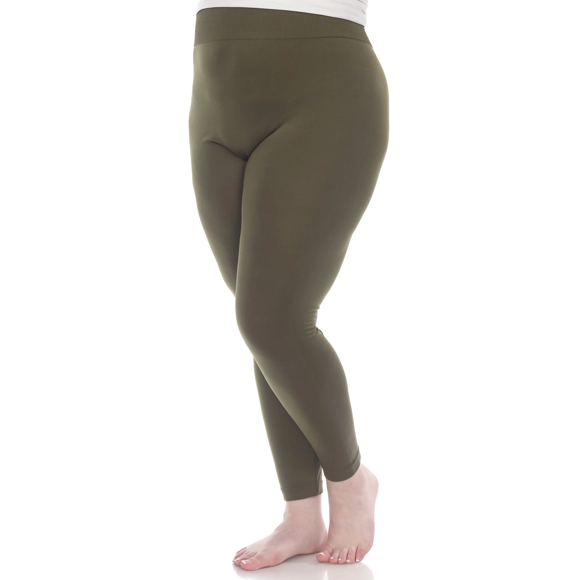 Women's Super-Stretch Solid Leggings - Plus - Image 26