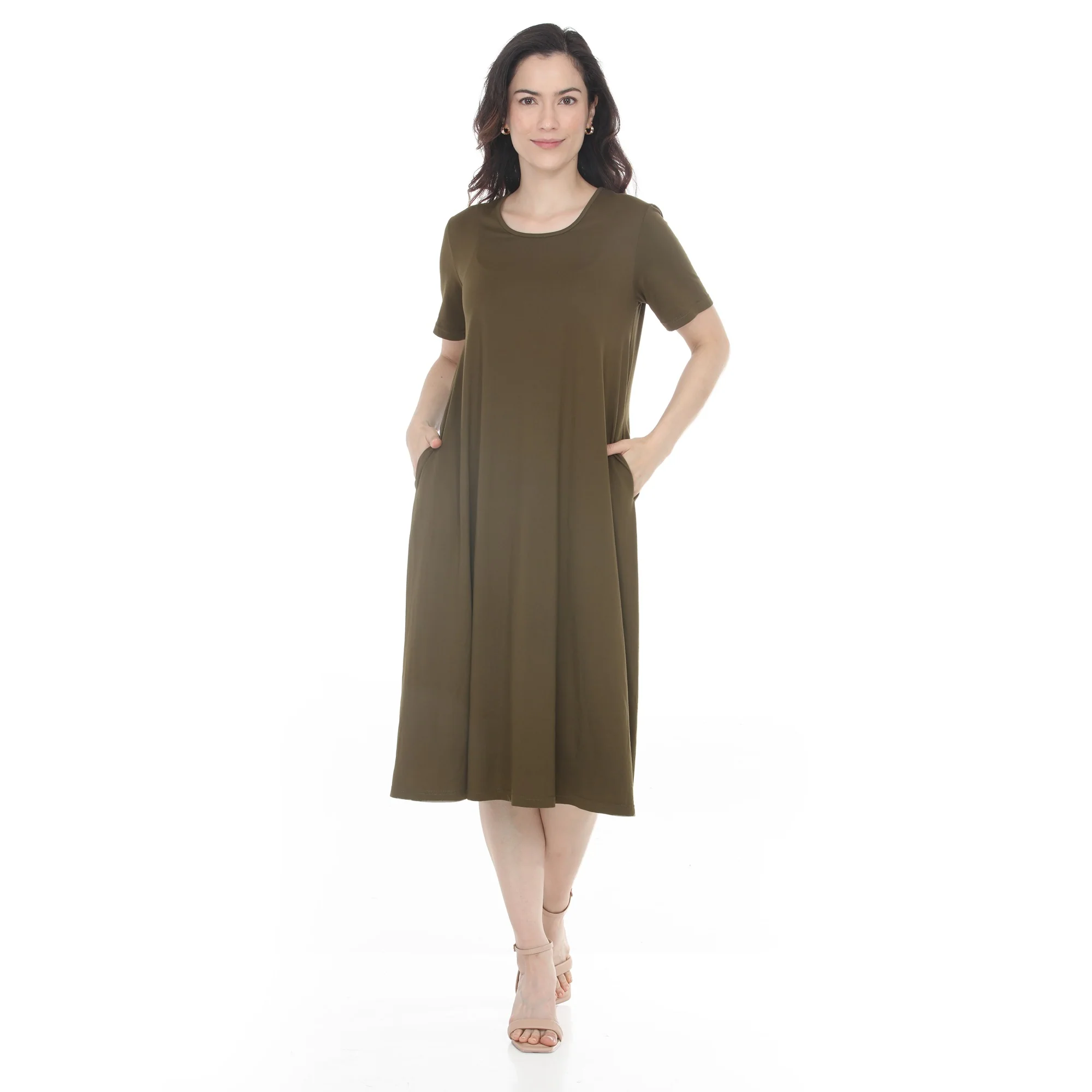 Women's Tee Swing Midi Dress - Image 22