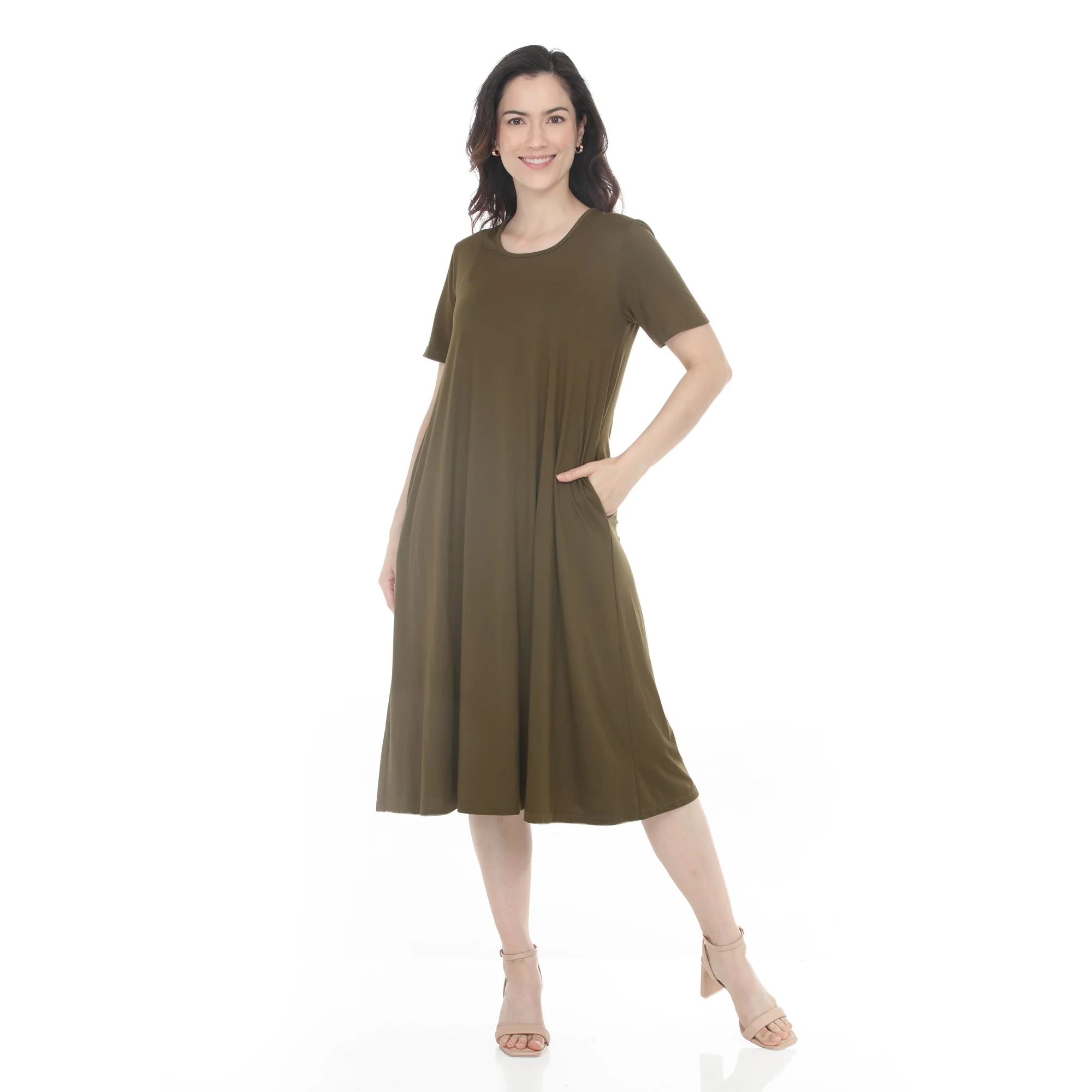 Women's Tee Swing Midi Dress - Image 26