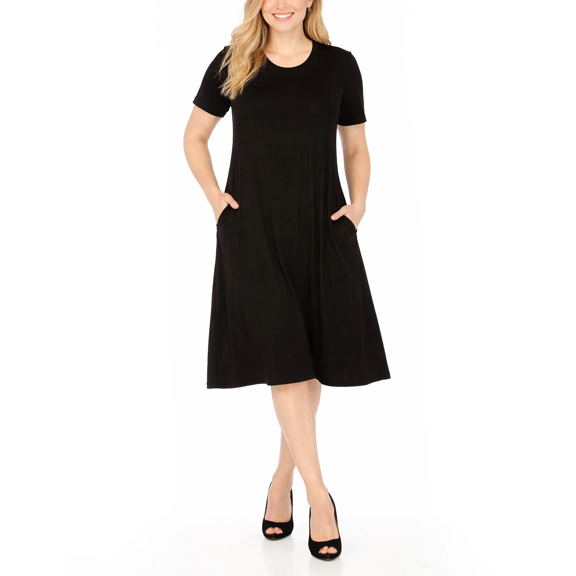 Women's Tee Swing Midi Dress - Image 3