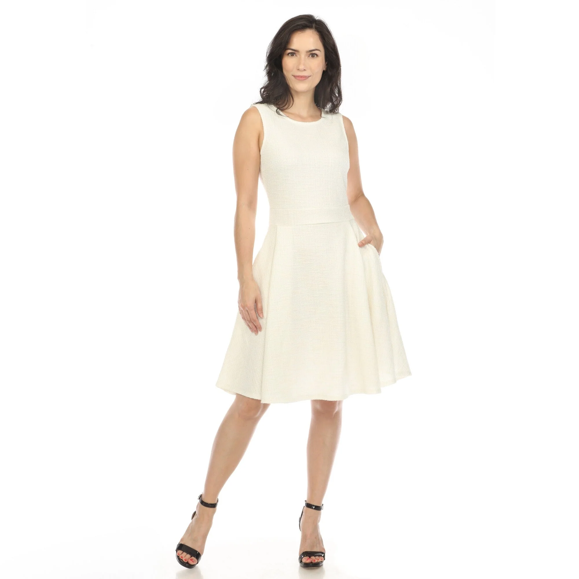 Women's Tweed Fit & Flare Dress - Image 6