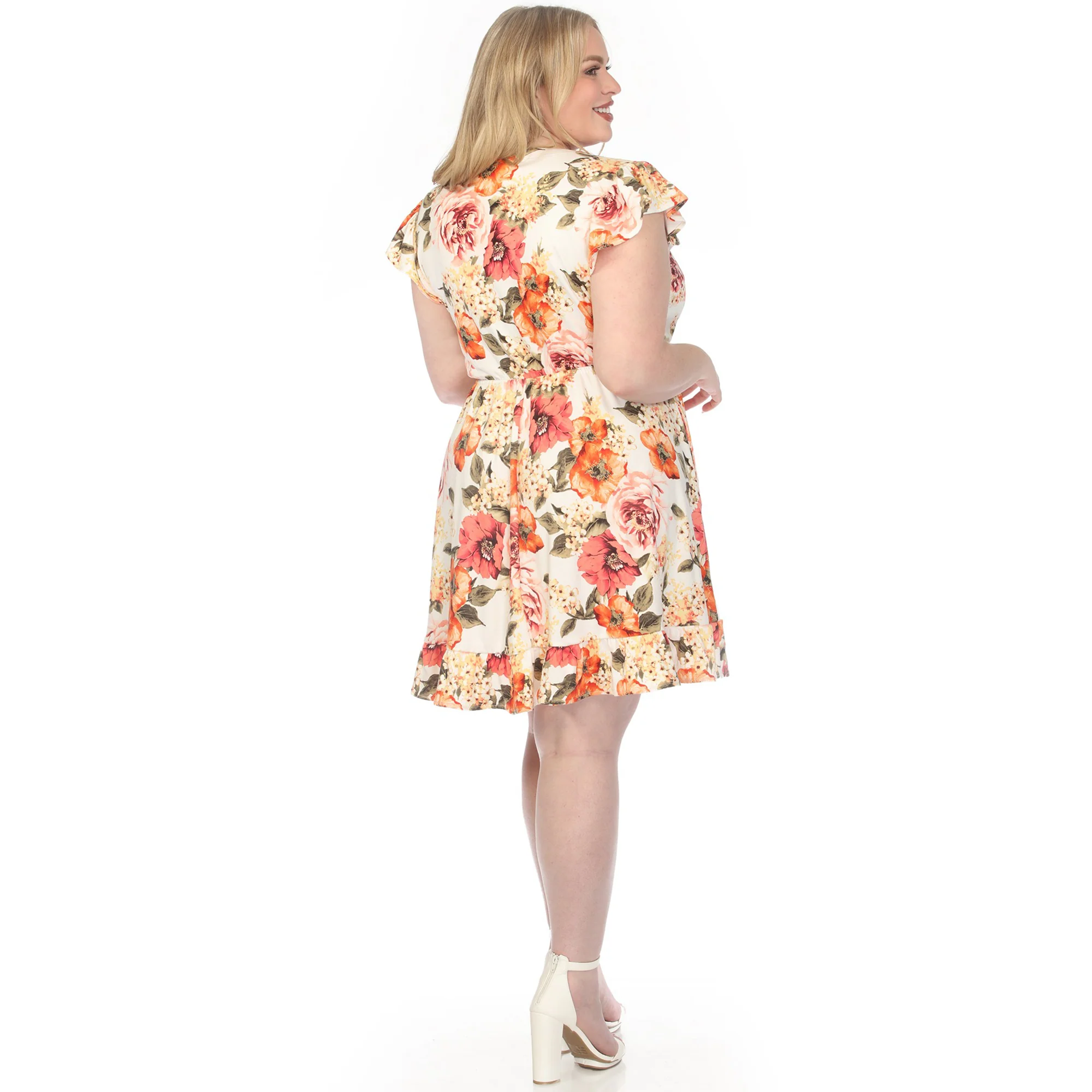 Women's  V-Neck Empire Dress - Image 13