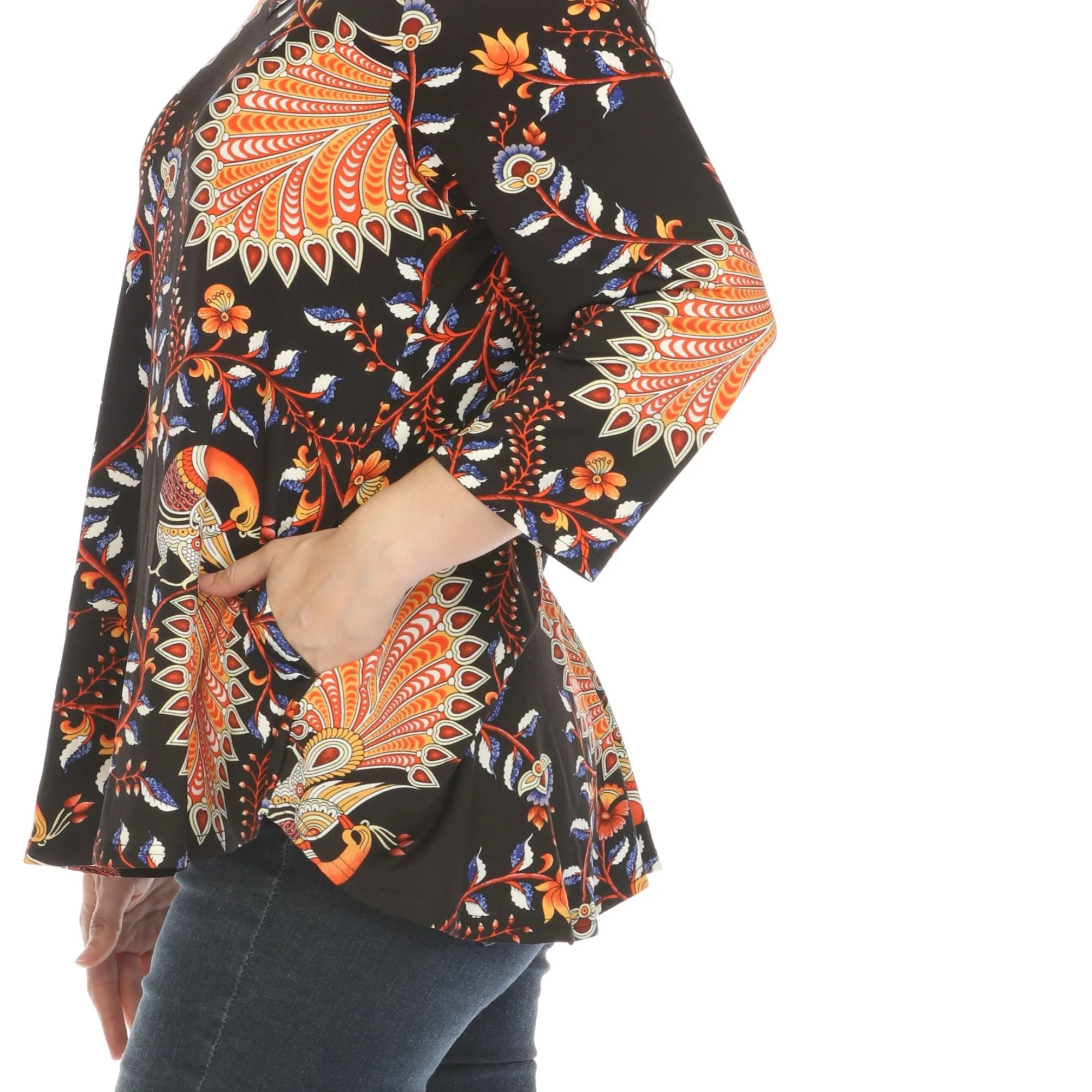Women's Vibrant Boho Swing Top - Image 8