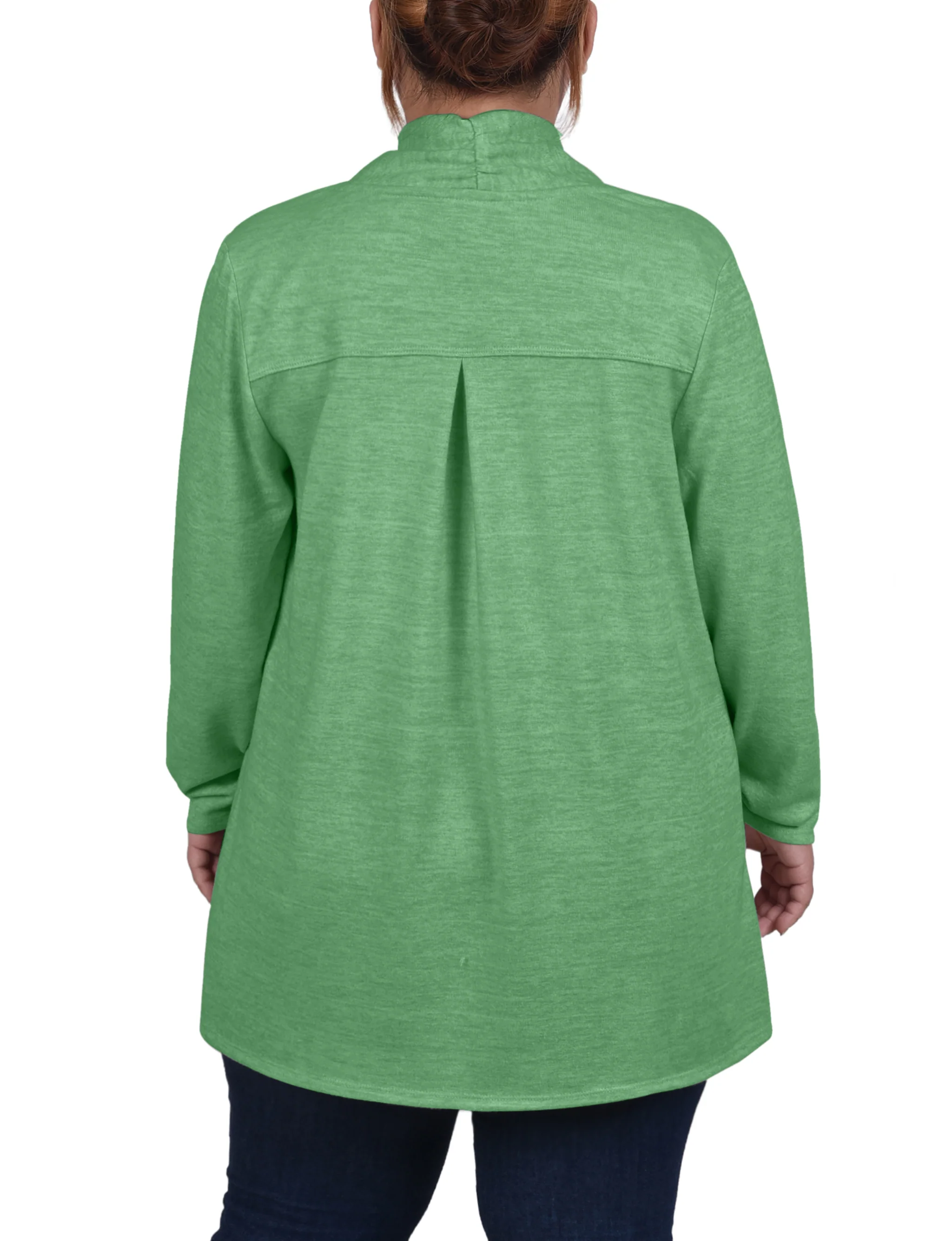 Zephyr Green Long Sleeve Cardigan - Plus - Image 4